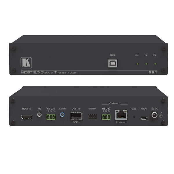 Kramer Electronics 691 4K60 4:2:0 HDMI MM/SM Fiber Optic Transmitter