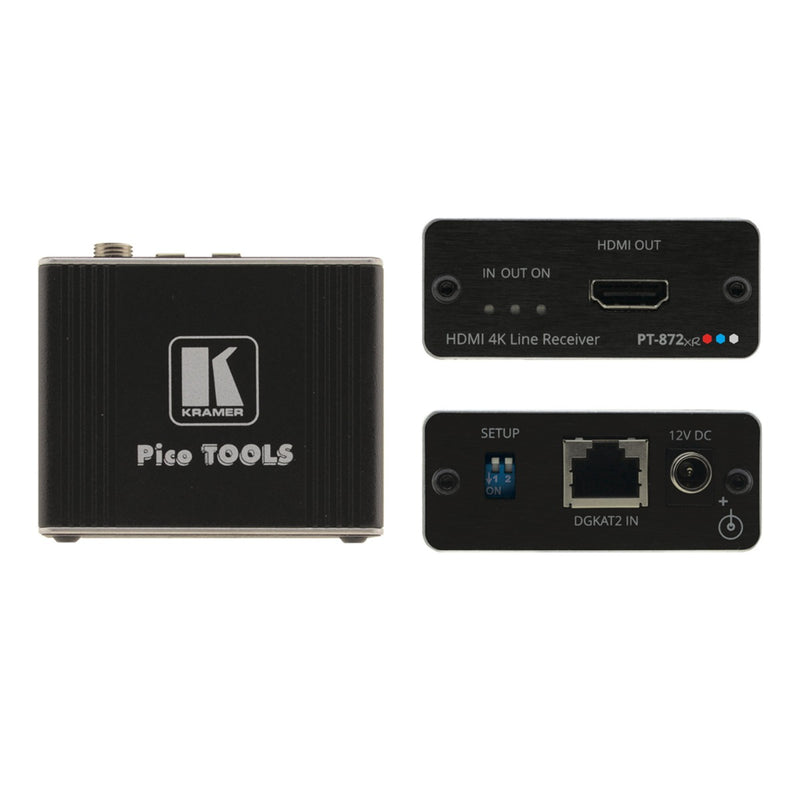Kramer Electronics PT-872xr 4K HDR HDMI Compact PoC Receiver over Long-Reach DGKat 2.0