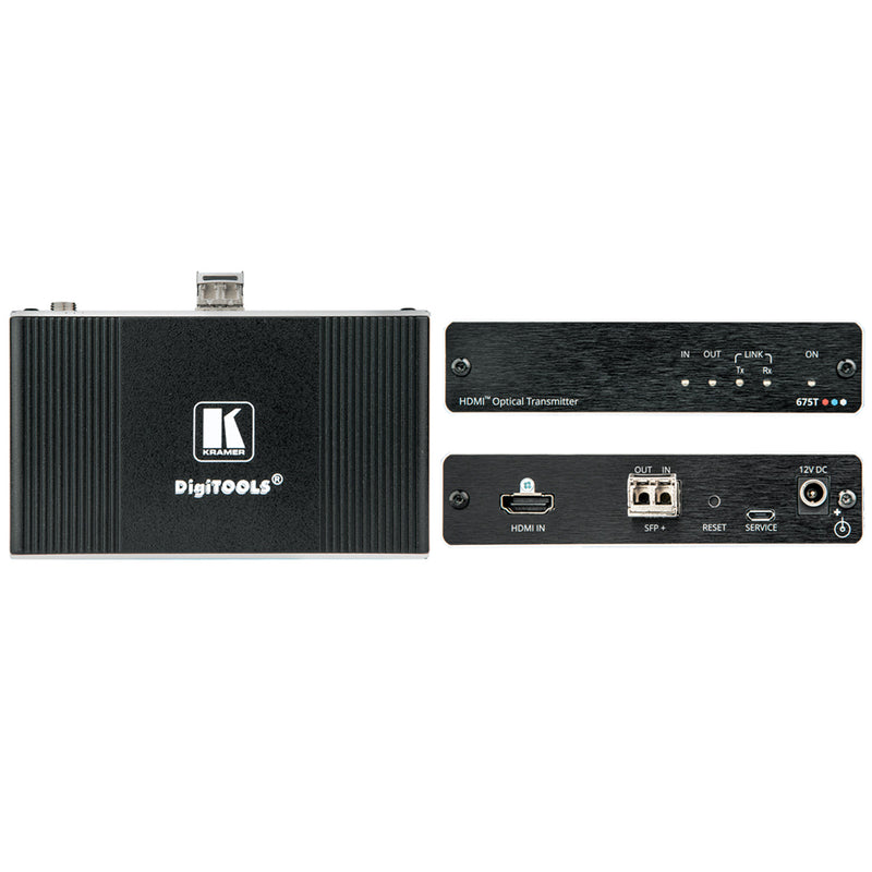Kramer Electronics 675R/T 4K60 4:4:4 HDMI Extender Kit over Ultraâˆ’Reach MM/SM Fiber Optic