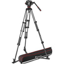 Manfrotto 504X Fluid Video Head with CF Twin Leg Tripod GS - MVK504XTWINGC