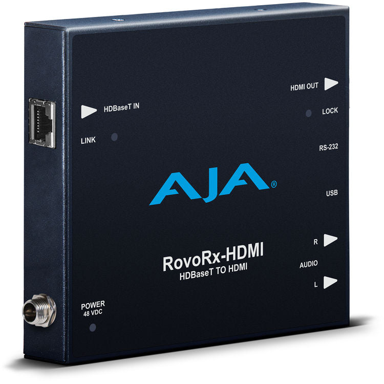 AJA RovoRx-HDMI UltraHD/HD HDBaseT Receiver to HDMI with PoH - ROVORX-HDMI