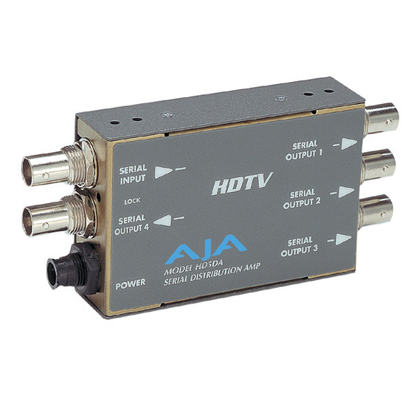 AJA HD5DA 1x4 HD/SD-SDI Distribution Amplifier - HD5DA-R0 3D Broadcast