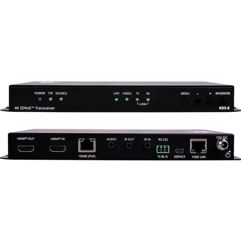Kramer Electronics KDS-8 Zero Latency 4K HDR SDVoE Video Streaming Transceiver over Copper