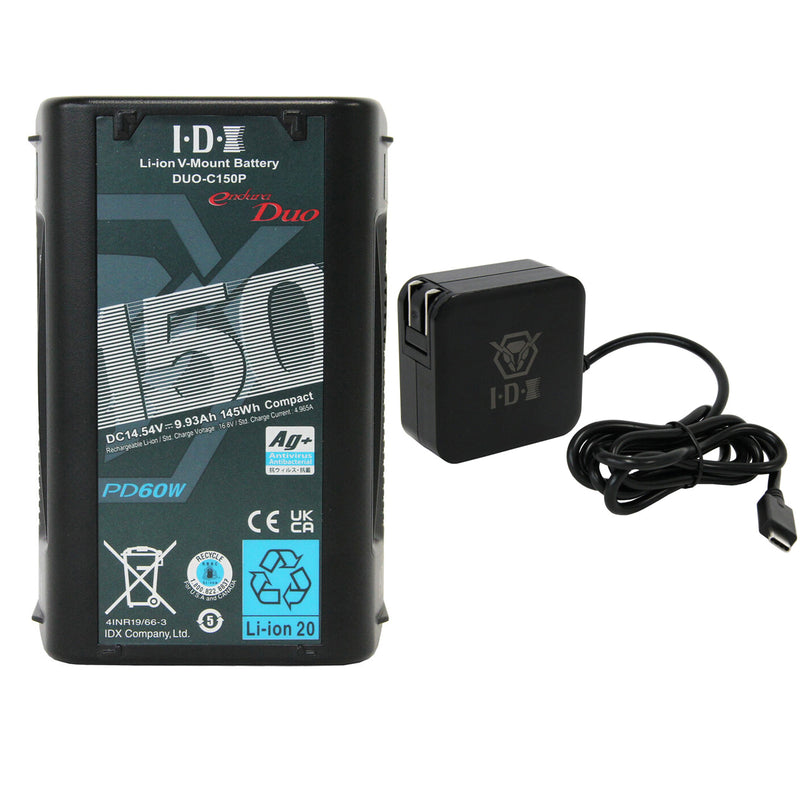 IDX 1 x DUO-C150P Battery 1 x UC-PD1 USB PD Charger - ED-CP150/PD1