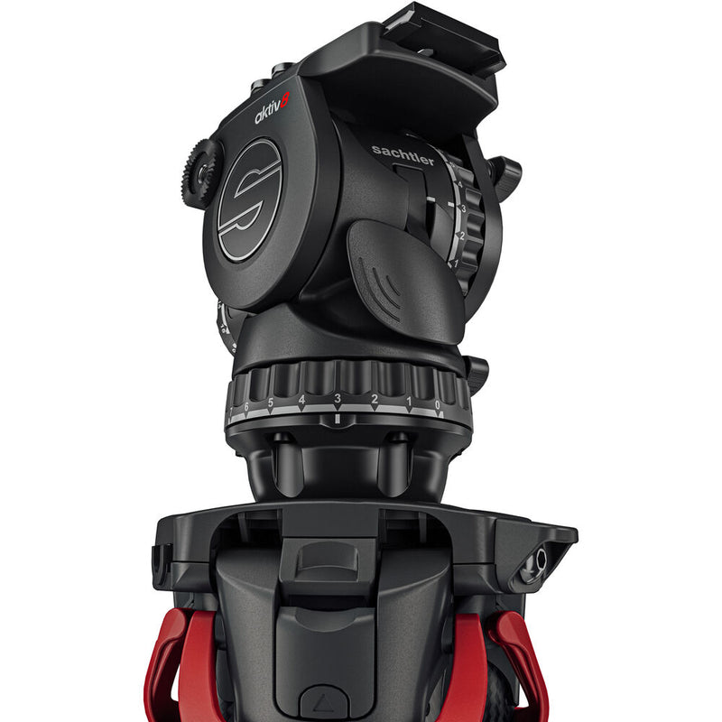 Sachtler S2068S aktiv8 75mm Sideload Fluid Head with SpeedLevel & 7-Step Drag