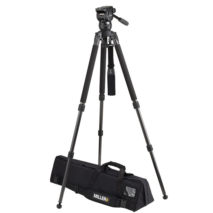 Miller 3728 CX6 Solo-Q 75 2 Stage Carbon Fibre Tripod Kit - MIL-3728