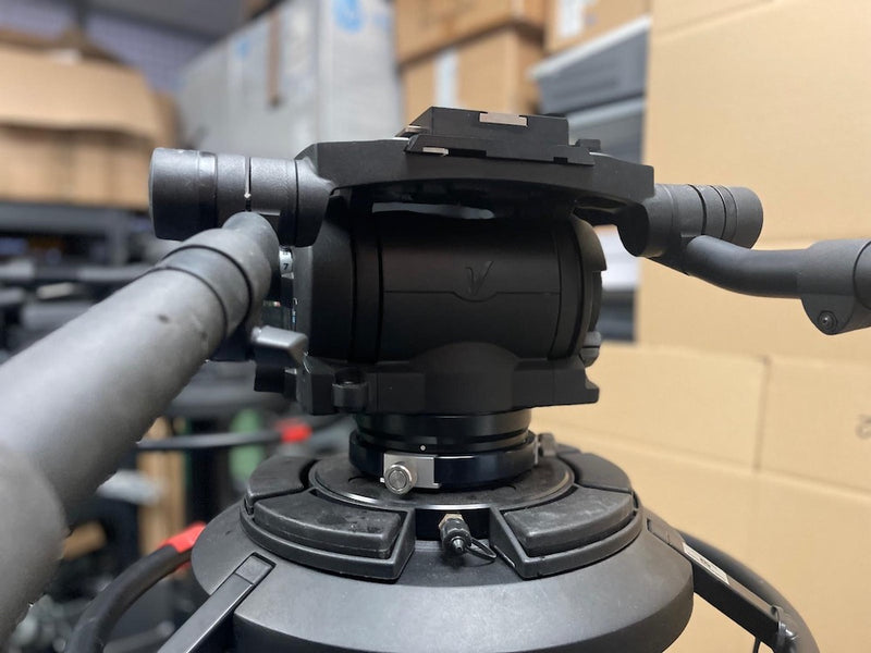 USED Vinten Osprey Elite Two-Stage Studio Pedestal with Vinten Vector 430 Tripod Head in VGC
