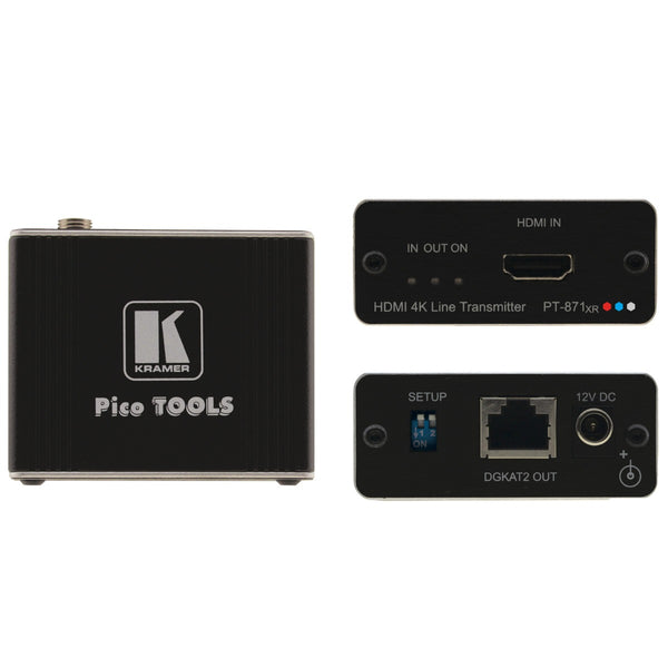 Kramer Electronics PT-871xr 4K HDR HDMI Compact PoC Transmitter over Long-Reach DGKat 2.0