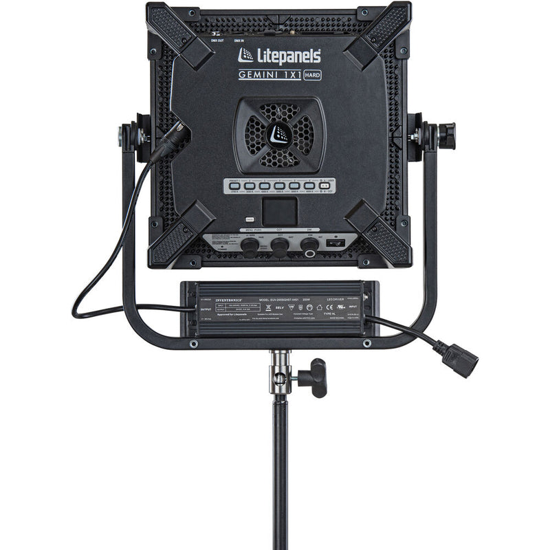 Litepanels Gemini 1x1 Hard RGBWW LED Panel Pole Operated - 945-2211