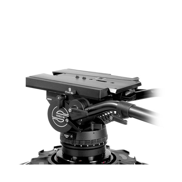 Sachtler 8092 Video 90 FB Fluid Head with V-Plate and Pan Bars