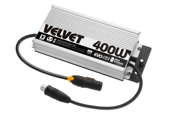 VELVET IP65 Rain & Dustproof AC Power Adaptor for EVO 2X2 Lights - VEIP-PSU400WNC