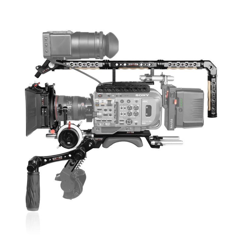 Shape FX9KIT Sony PXW-FX9 Baseplate Cage Top Handle Long VF 4X5.6 Matte Box Follow Focus Pro - SH-FX9KIT