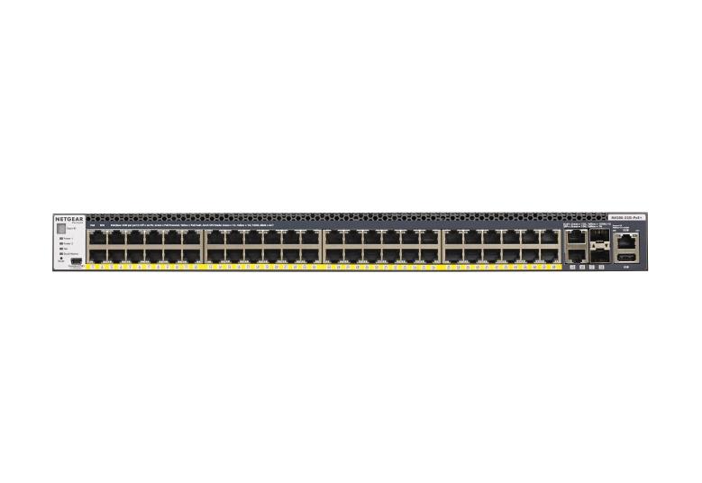 NETGEAR M4300-52G-PoE+ (GSM4352PB) 48x1G PoE+ 591W, 2x10G, 2xSFP+ Managed Switch - GSM4352PB-100NES