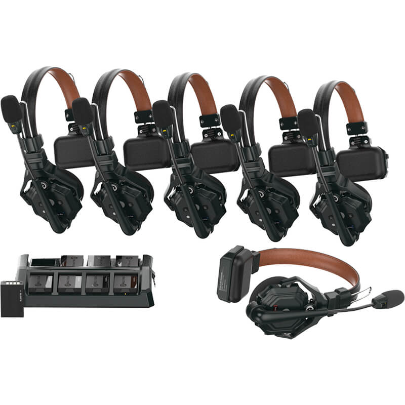 Hollyland Solidcom C1 PRO 6S Wireless Intercom System with 6 ENC Headsets - HL-SOL-C1-PRO6S (IN STOCK NOW)