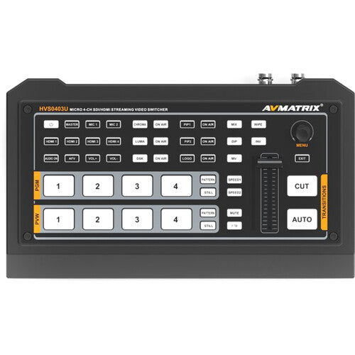 AVMatrix HVS0403U Micro 4 Channel SDI&HDMI Live Streaming Video Switcher