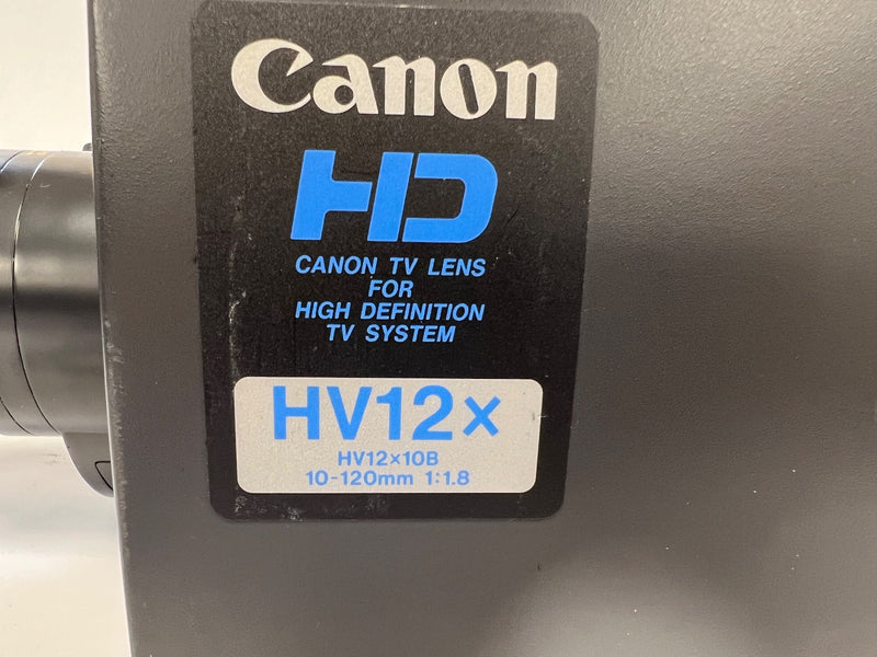 USED Canon HV12x10B HDTV 10-120mm f1.8 Converted to PL Mount Specialist Lens