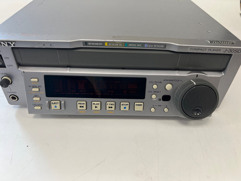 SONY J-30SDI Compact Digital Betacam Player with SDI (USED) - J-30SDI-USED