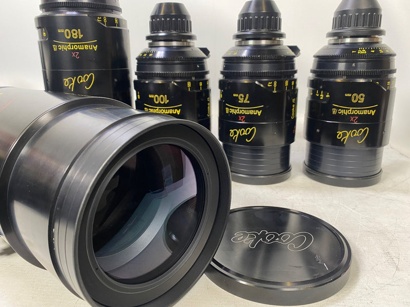 Cooke 2x Anamorphic/i T2.3 PL 5x Lens Set 50mm 75mm 100mm 180mm & 300mm (USED)