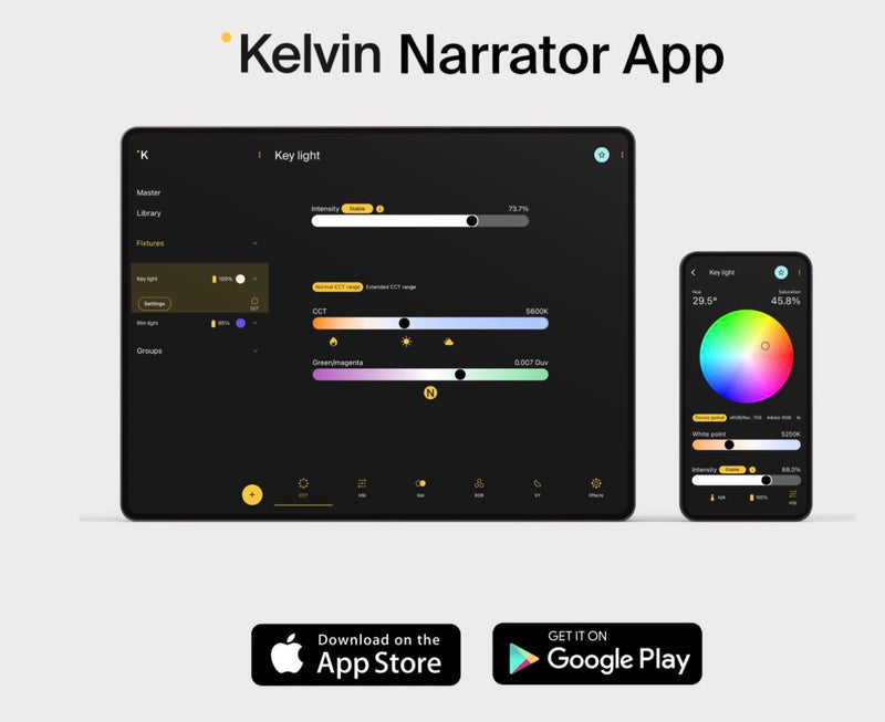 Kelvin Play Full-Colour Spectrum RGBACL LED Pocket Creative Panel Light - K-PLAY