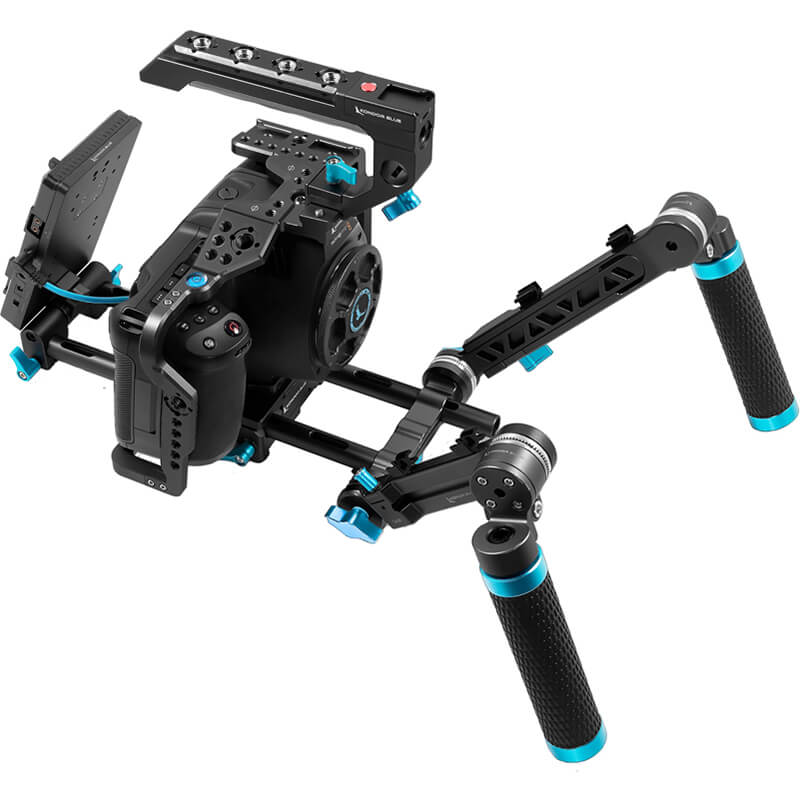 Kondor Blue Blackmagic Pocket 6K Pro and G2 Ultimate Rig BLACK - KONBMPCC6KPUrigBk