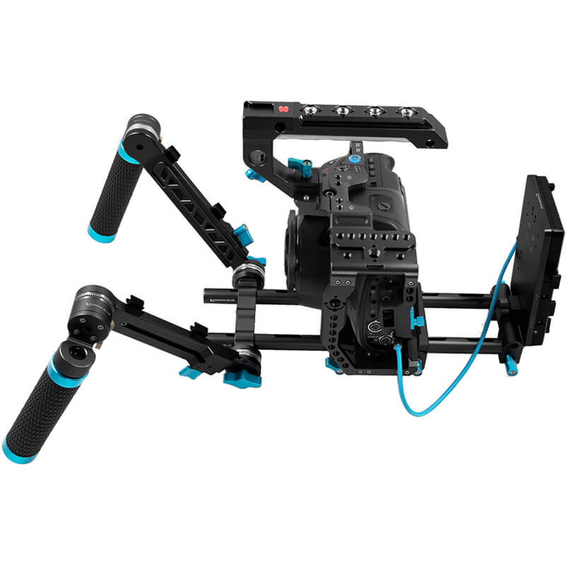 Kondor Blue Blackmagic Pocket 6K Pro and G2 Ultimate Rig BLACK - KONBMPCC6KPUrigBk