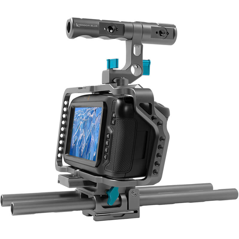 Kondor Blue Blackmagic Pocket 4K/6K Base Rig SPACE GRAY - KONBMPCCBaseRig