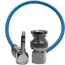 KONDOR BLUE 10-inch BNC to 3.5MM Right Angle Timecode Cable - KONBNC35