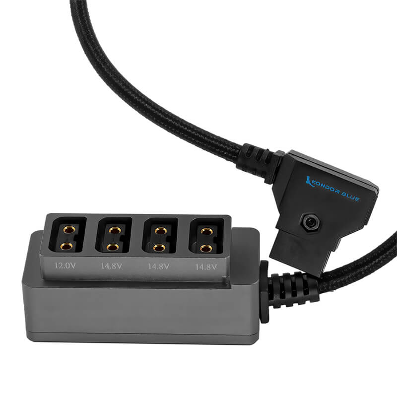 KONDOR BLUE DTAP_HUB 12V Metal D-Tap Hub 4 Way Port Power Tap Splitter - KONDTAPHUB