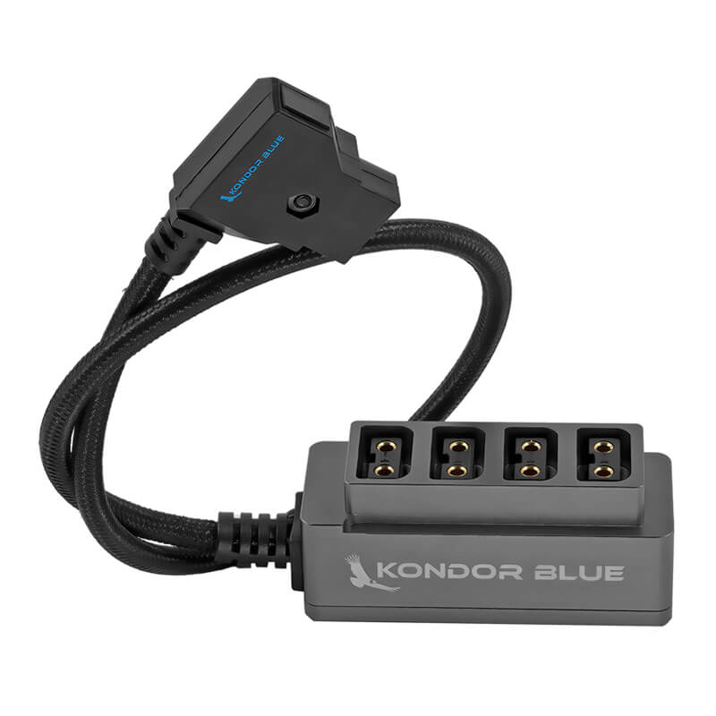 KONDOR BLUE DTAP_HUB 12V Metal D-Tap Hub 4 Way Port Power Tap Splitter - KONDTAPHUB