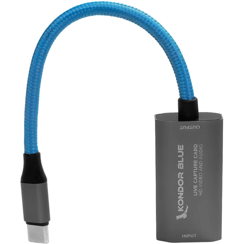 KONDOR BLUE USB-C to HDMI Capture Card for Live Streaming - KONHDMIUSBCCC