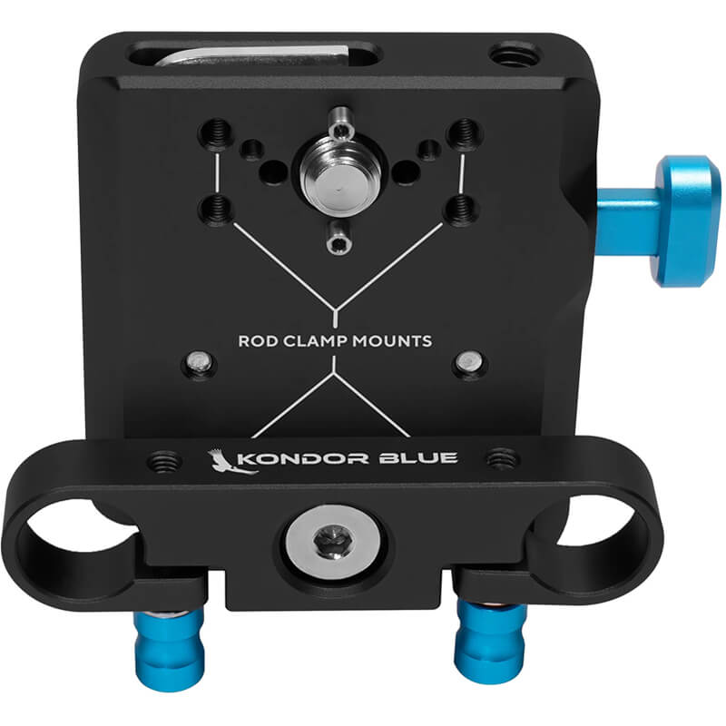 KONDOR BLUE Mini V-Mount Basic Rod Kit BLACK - KONMVRKBk