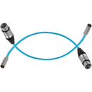 Kondor Blue Mini XLR Male to XLR Female 16" Audio Cable 2 Pack for BMPCC & C70 Blue - KON-MXLRM_F16