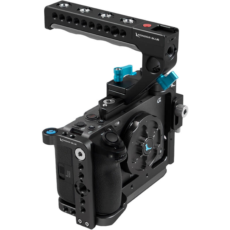 Kondor Blue Sony FX3 / FX30 Cage Rig w/ Trigger Handle BLACK - KONSFX3Bk