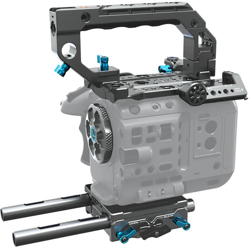 Kondor Blue Sony FX6 Cage Base Rig Space Grey - KONSFX6BASERIG