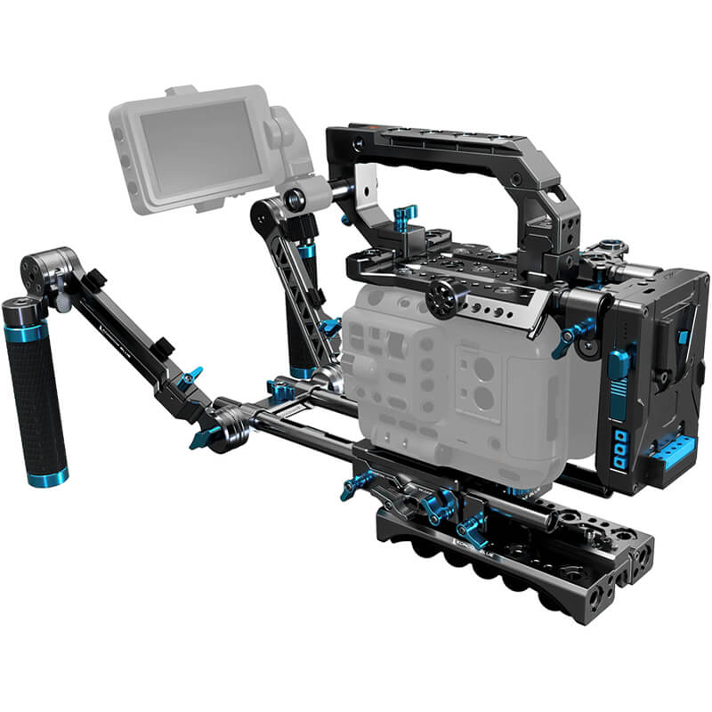 Kondor Blue Sony FX6 Cage Ultimate Rig Space Grey - KONSFX6URIG