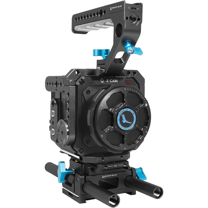 Kondor Blue Z Cam E2 Flagship Base Rig M4/S6/F6/F8 BLACK - KONZcamBaseRigBk