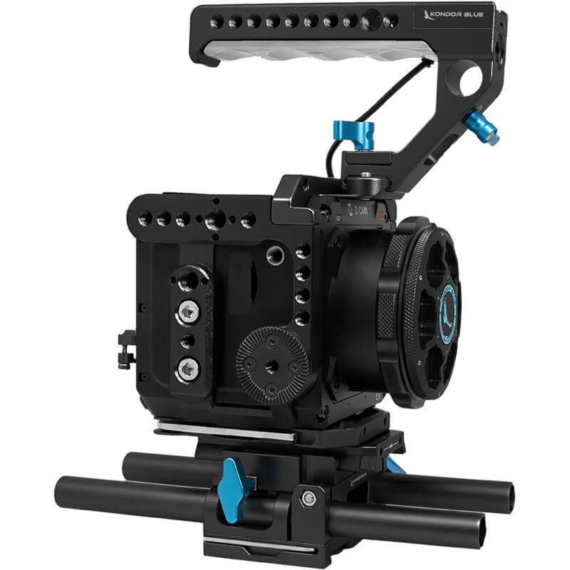 Kondor Blue Z Cam E2 Flagship Base Rig M4/S6/F6/F8 BLACK - KONZcamBaseRigBk