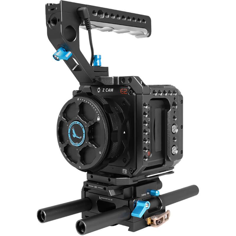 Kondor Blue Z Cam E2 Flagship Base Rig M4/S6/F6/F8 BLACK - KONZcamBaseRigBk