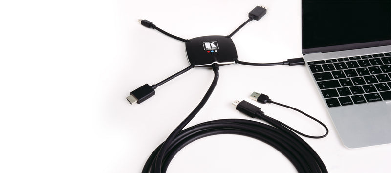 Kramer Electronics K-SPIDER Active Multi–Format Input (M) to HDMI Output (M) Adapter Cable