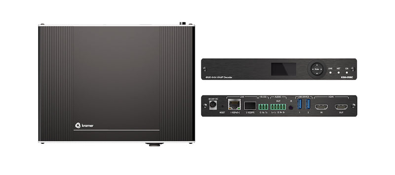 Kramer Electronics KDS-17DEC 4K60 4:4:4 AVoIP Decoder with Dante