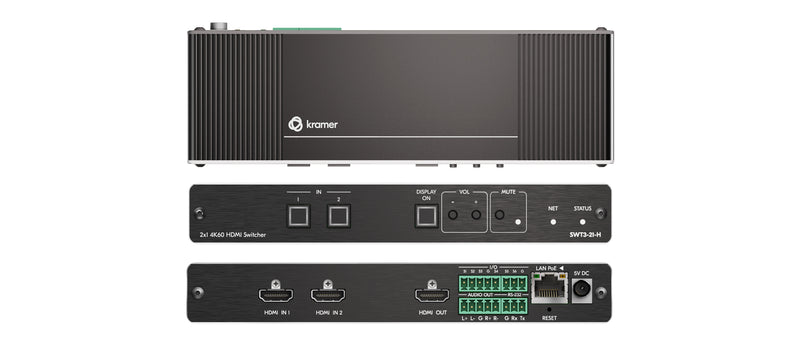 Kramer Electronics SWT3-21-H 2x1 4K60 HDMI Switcher