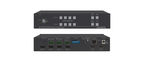 Kramer Electronics 4x2 4K HDR HDMI HDCP 2.2 Matrix Switcher - VS-42H2