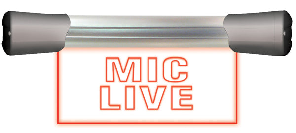 Sonifex LED Single Flush Mounting 20cm MIC LIVE Sign - LD-20F1MCL