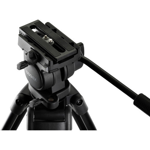 LIBEC 650EX 65mm Ball Video Tripod with Pan Handle supports up to 3kg