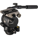 LIBEC H15 75mm Ball and Flat Base Tripod Head with a PH-6B Payload 3kg