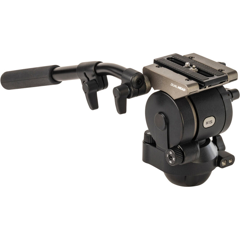 LIBEC H15 75mm Ball and Flat Base Tripod Head with a PH-6B Payload 3kg