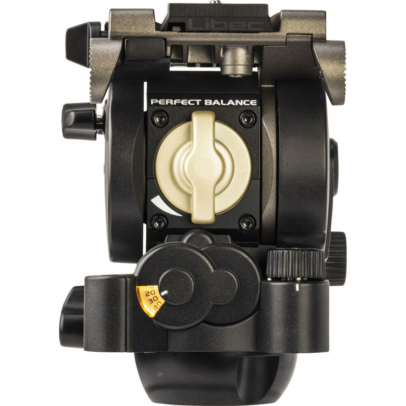 LIBEC H15 75mm Ball and Flat Base Tripod Head with a PH-6B Payload 3kg