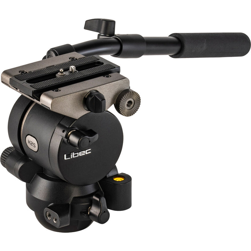 LIBEC H25 75mm Ball and Flat Base Tripod Head with a PH-6B Payload 5kg