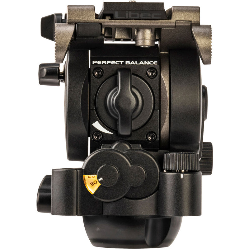 LIBEC H45 75mm Ball and Flat Base Tripod Head with a PH-6B Payload 12kg