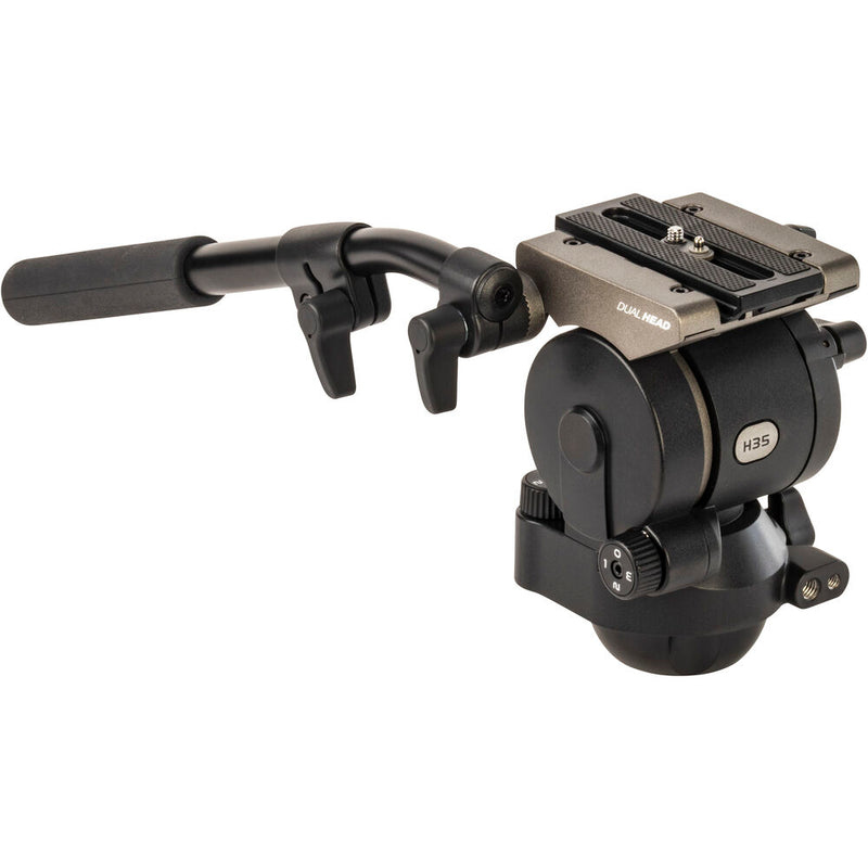 LIBEC H35 75mm Ball and Flat Base Tripod Head with a PH-6B Payload 8kg